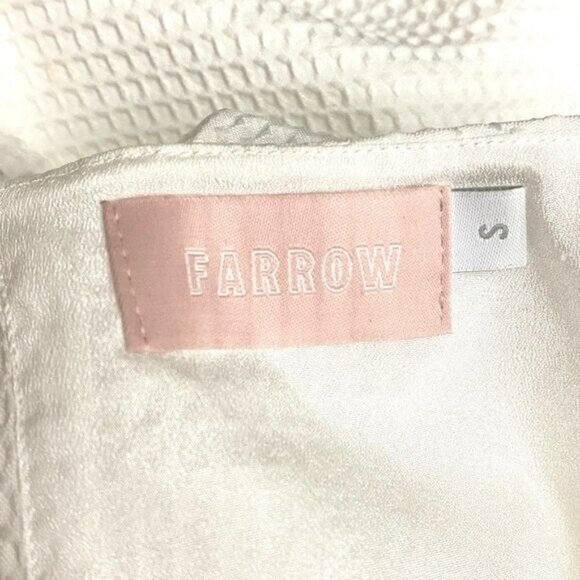 Farrow White Drop Waist Dress Size Small - Picture 6 of 8